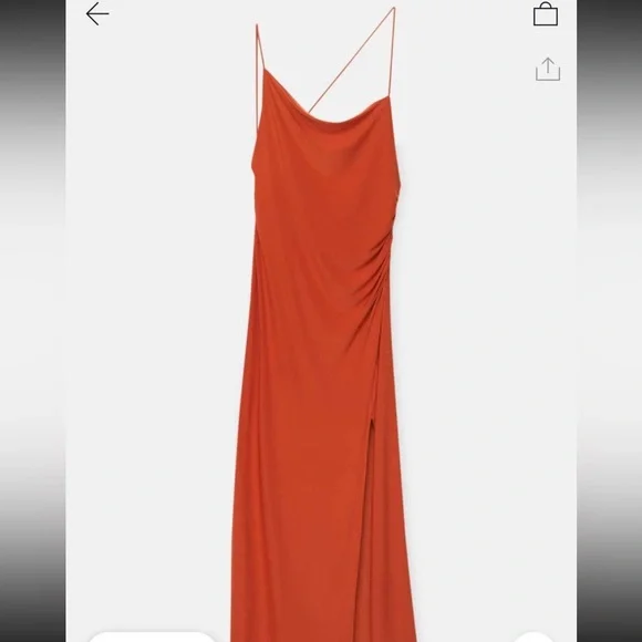 PULL & BEAR MIDI DRESS - Picture 1 of 5